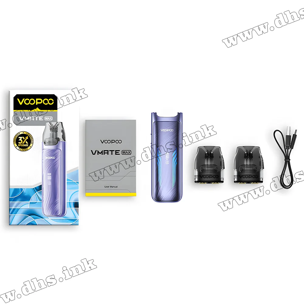 Многоразовая электронная сигарета - Voopoo VMATE Max Pod Kit 1200 мАч (Shiny Green)